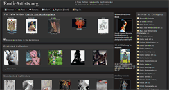 Desktop Screenshot of eroticartists.org